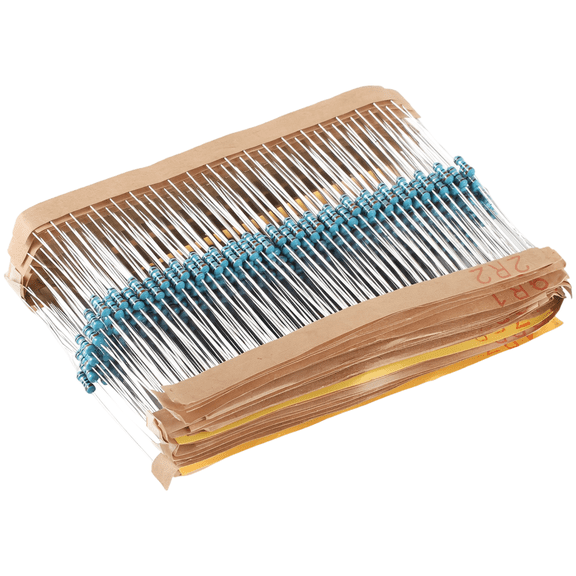 2600 Pcs Resistor Assortment, 1 Ohm to 3M Ohm Fixed Electrical Resistors, 1/4W Metal Film Set