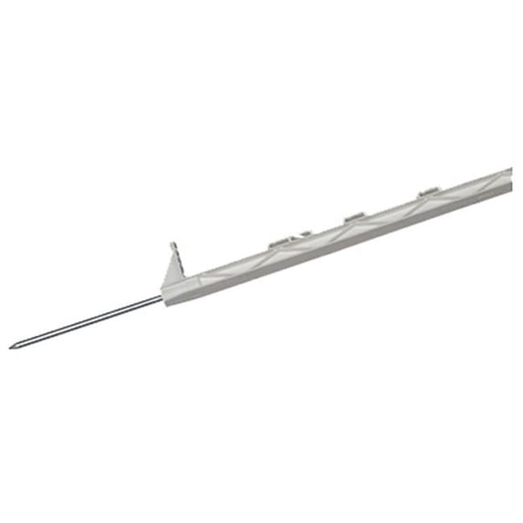 2600 W 63 In. White Step Poly Post