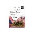 thumbnail image 1 of 26001401-099 JOHN BEAD MHF CRIMP TUBE 2MM A GOLD 300PC, 1 of 2