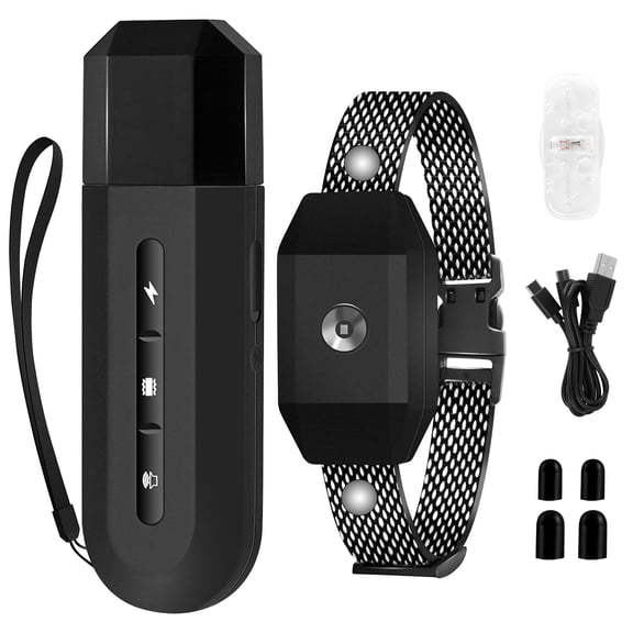 2600FT Dog Shock Collar with Remote Control, Electric Shock Collar with 3 Training Modes Beep Vibration Electric Shock, IP67 Waterproof Rechargeable e Collar for Large Medium Dogs