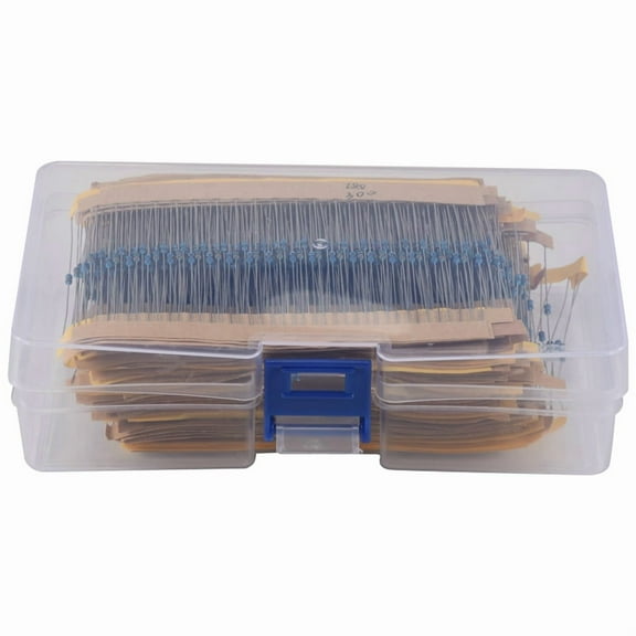 2600Pcs 130 Values 1/8W 0.125W 1% Metal Film Resistors Pack Set
