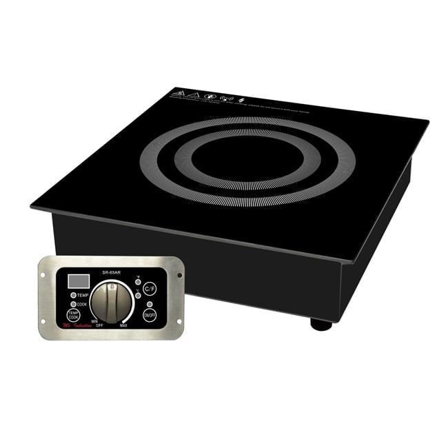 2600W Built-in Commercial Induction Range, Black -220-240V