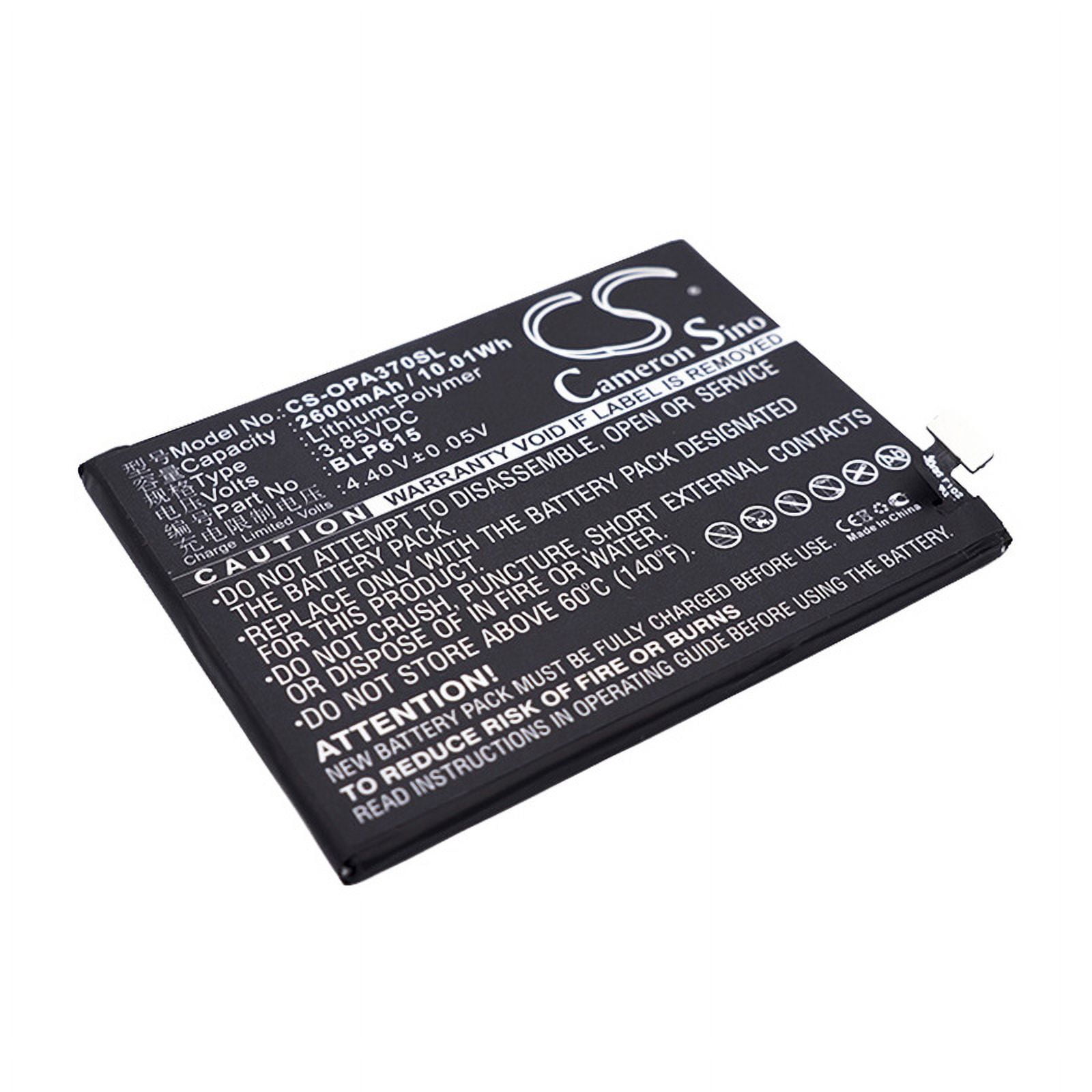 TECHTEK Batteria 2600mAh Per OPPO A37, A37 Dual SIM, A37m, A37tm, Neo 9 – Sostituisce BLP615, Li-Polymer 3.85V