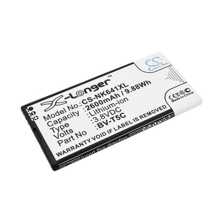 2600mAh BV-T5C Battery for Nokia RM-1073 Lumia 640
