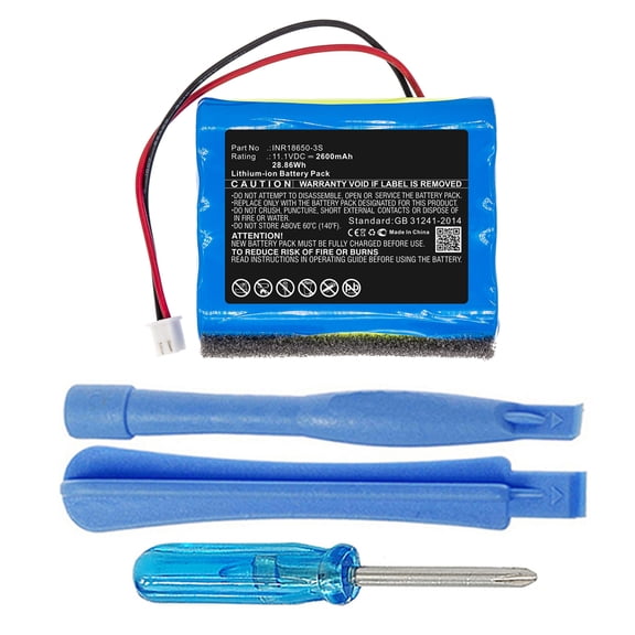 2600mAh Battery for Altec Lansing IMW888 Super Lifejacket, IMW889 Jolt Speaker
