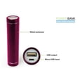 thumbnail image 1 of 2600mAh Mobile Power Bank Portable for iPhone iPod MP3 GPS  All Smart Phones in Pink - Pink, 1 of 1