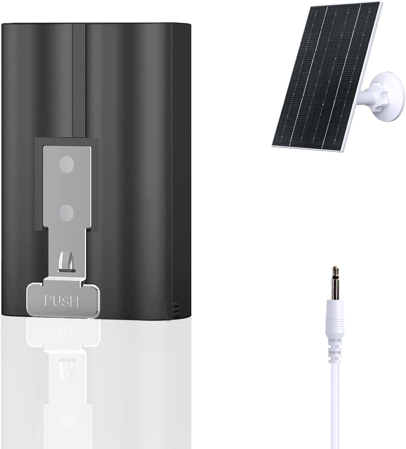 2600mAh Replacement Battery with Solar Panel Charger for Ring-Doorbell ...