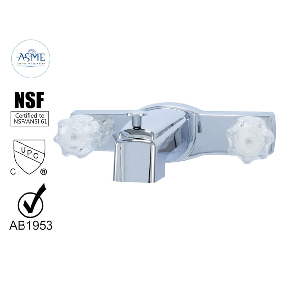 26012011 - Non Metallic Faucet Tub spout Double Handle Washerless Cartridge