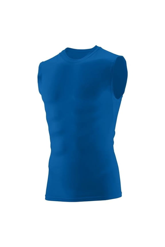 2602A-Royal-L Hyperform Compression Sleeveless Shirt, Royal - Large