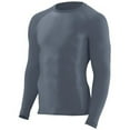 thumbnail image 1 of 2605A-Graphite-S Youth Hyperform Compression Long Sleeve Shirt, Graphite - Small, 1 of 1