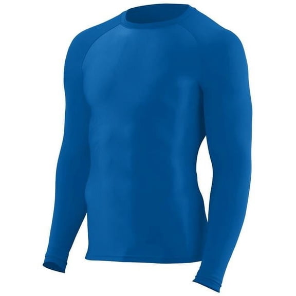 2605A-Royal-L Youth Hyperform Compression Long Sleeve Shirt, Royal - Large