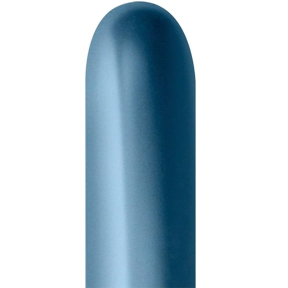 260B Sempertex Reflex Blue Latex Entertainer Balloons (50 Pack) - Party Supplies Decorations