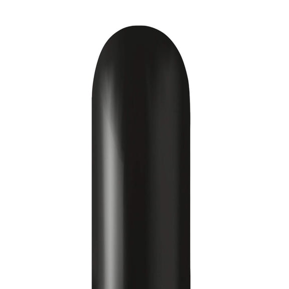 260K Kalisan Standard Black Latex Entertainer Balloons (100 Pack) - Party Supplies Decorations