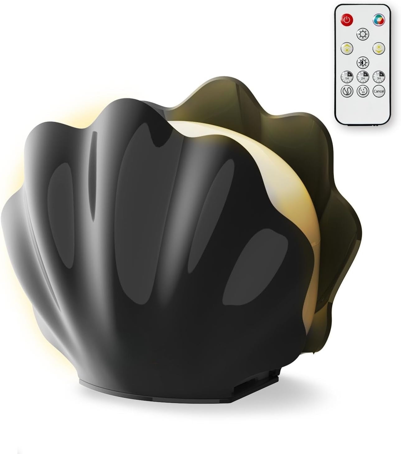 260ML Essential Oil Diffuser Shell Aroma Diffuser with Remote Control 7 ...