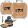 thumbnail image 1 of 260PCS Air Fryer Liners for NINJA CRISPI,130PCS  Each Disposible Paper  Liners  for 4 QT & 6 Cup Ninja Crispy Air Fryer, 1 of 4