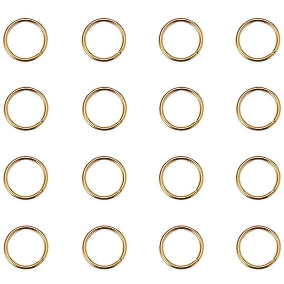 260Pcs Brass Jump Rings Close but Unsoldered Golden 10mm Diameter Jewelry Making FindingsDIY