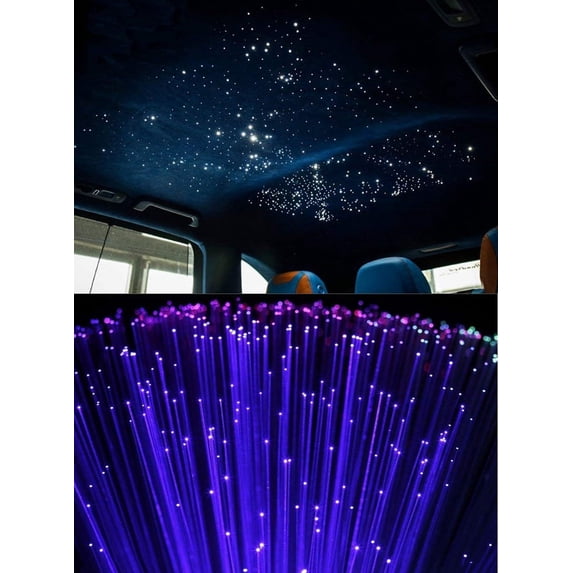 260Pcs RGBW LED Fiber Optic Car Roof Ceiling Headliner Star Light White Meteor