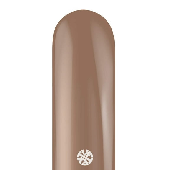 260T TUFTEX Tuftex Cocoa Brown Latex Entertainer Balloons (50 Pack) - Party Supplies Decorations