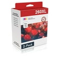 260XL Ink Cartridge 2 Black Replacement for Canon PG 260XL TS5320