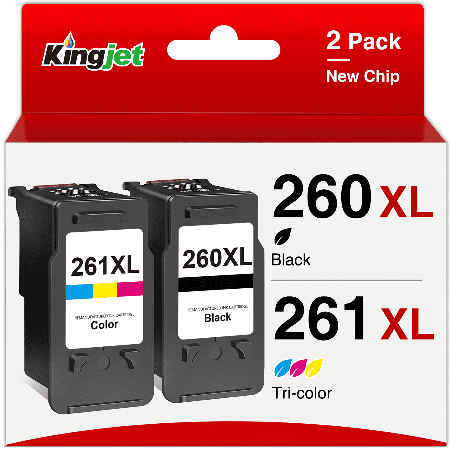 260XL Ink Cartridge for Canon Ink 260 261 XL 260XL and 261XL Combo Pack