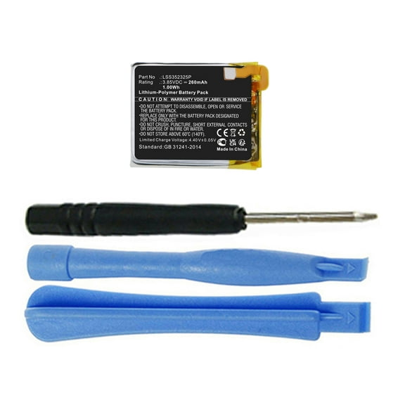 260mAh LSS352325P Battery Replacement for Fitbit Versa 3 Smartwatch FB511