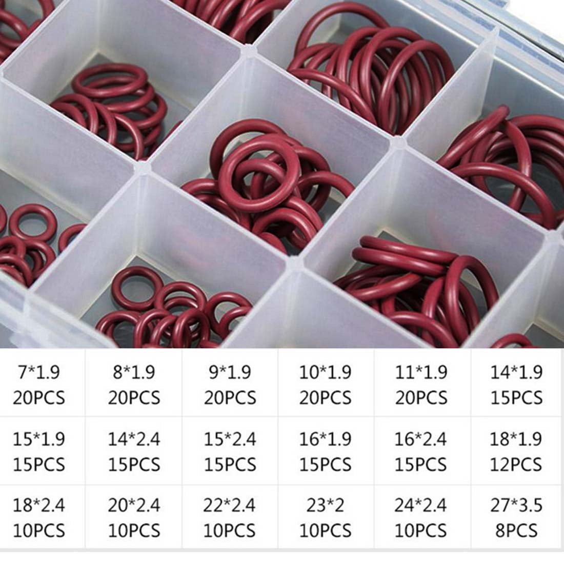 530PCS Green HNBR O-Rings Assortment Kit For A/C Compressor 18 - Foto 3