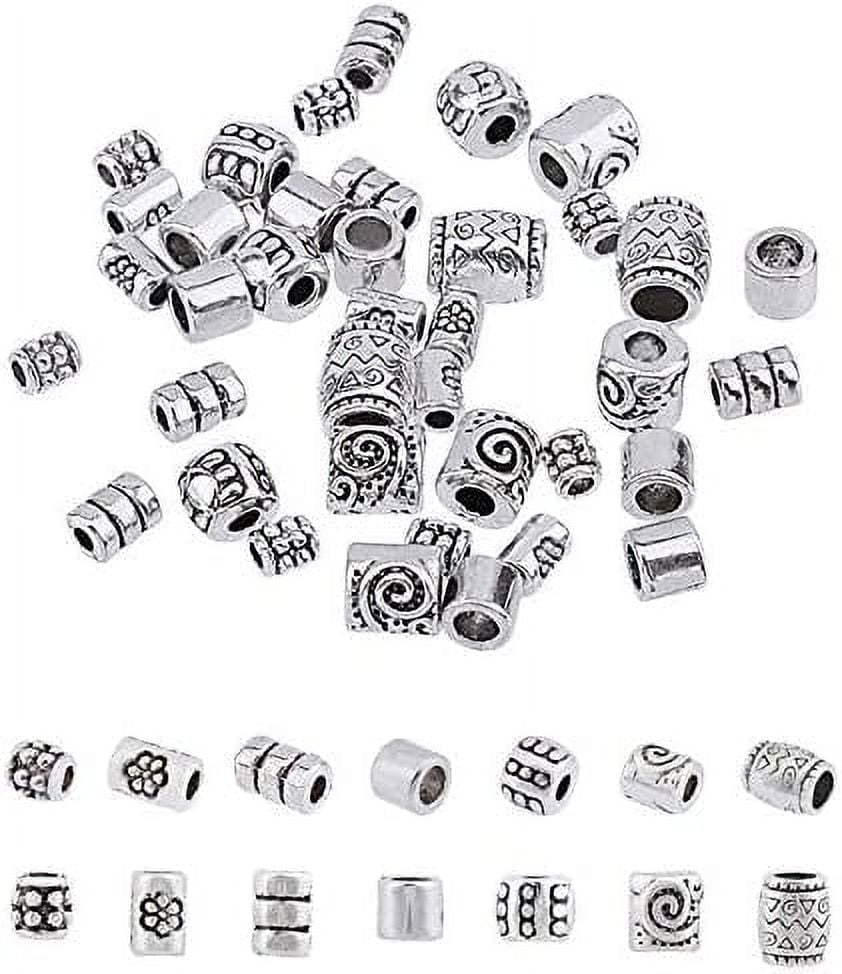 NBEADS 100PCS 14MM Pandora Style Large Hole Acrylic Charms Beads Spacers  with Butterfly Pattern Fit European Charm Bracelet : Amazon.in: Home &  Kitchen