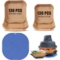 thumbnail image 1 of 260pcs Air Fryer Liners and Silcone Liner for Ninja Crispi Air Fryer, 1 of 4