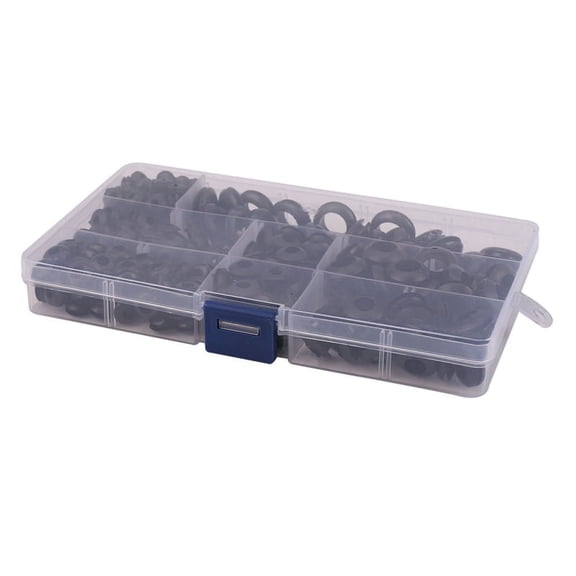 260pcs Rubber Grommet Assortment Wiring Coil Wire Gasket M3 / / M5 / M6 / M8 / M10 / ,260pcs * Rubber Grommet,Black