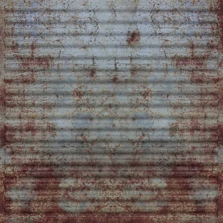 261 - Ridged Metal 2 ft. x 2 ft. PVC Lay-in Ceiling Tile in Old Tin Roof (40 Sq.ft / Pack) - 10 Pieces