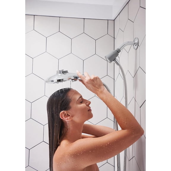 26112 Engage Magnetix Six-Function 5.5-Inch Handheld Showerhead with 186117 Magnetix Remote Dock, Chrome