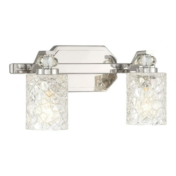 Minka Lavery - Crystal Kay - 2 Light Bath Vanity-7.88 Inches Tall and 15.88