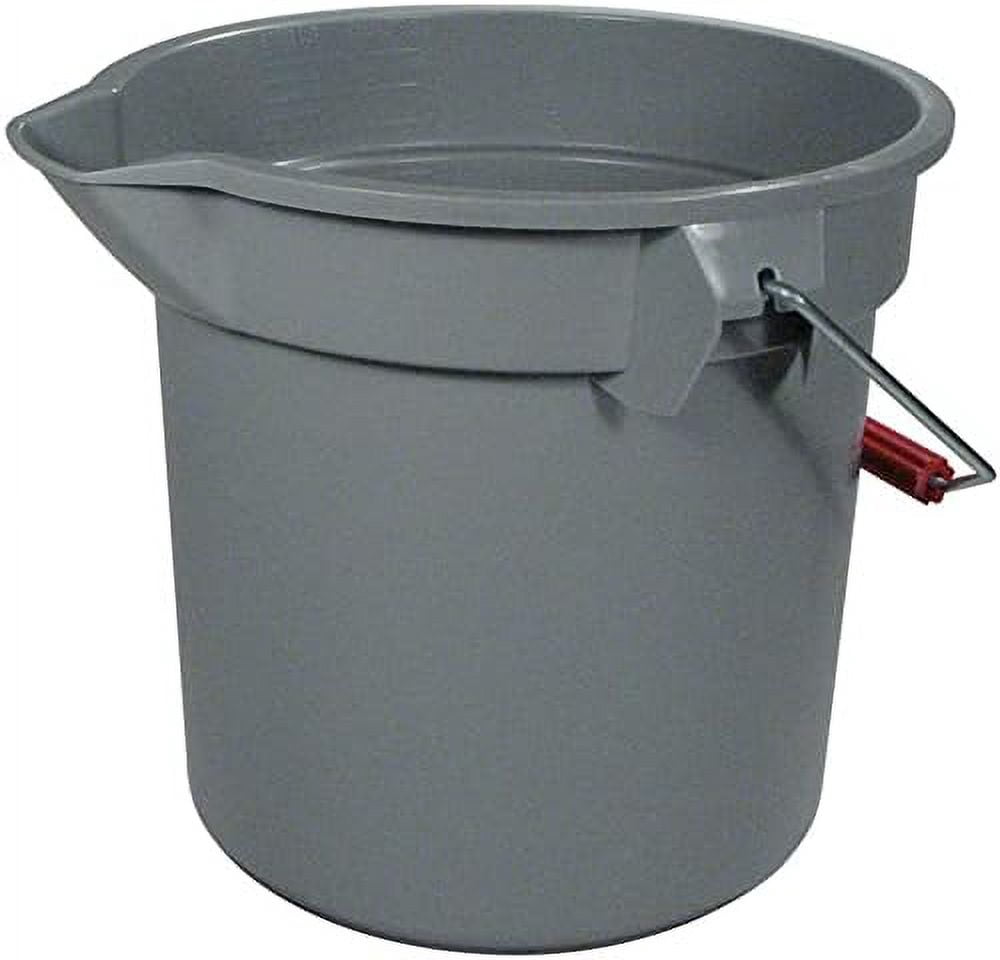 261400Gy 14 Quart Round Utility Bucket, 12Inch Diameter X 11 1/4Inch