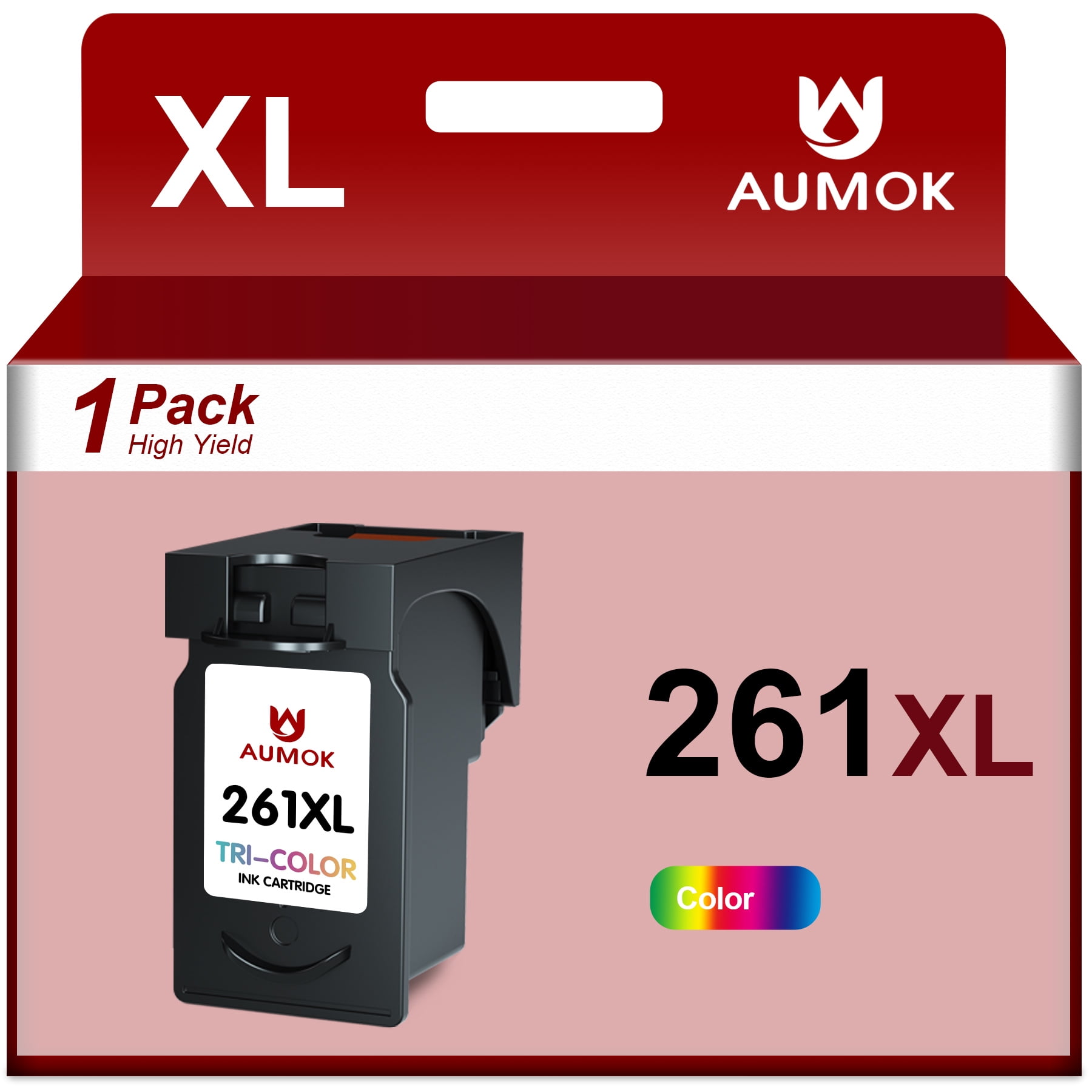 261XL CL261 XL Color Ink Cartridge Compatible with Canon 261 Ink for Printers TS6420 TR7020 TS5320 (1 Pack)