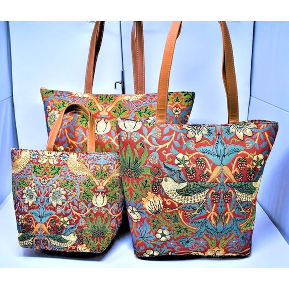 2620 - Strawberry Thief 3pc. Purse Set