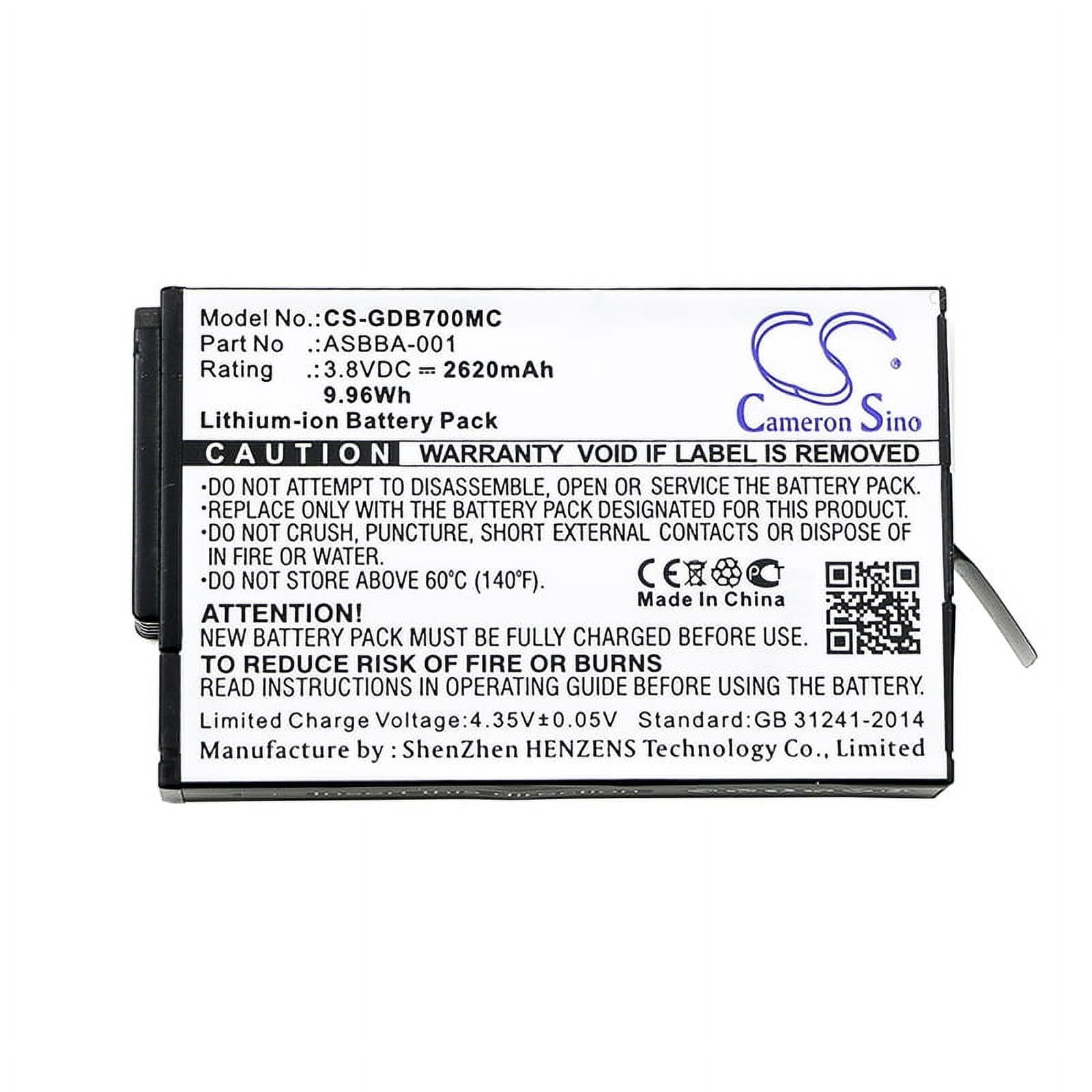 2620mAh GP 601-12862-000 SBDC1B ASBBA-001 Battery for Gopro Fusion Fusion VR 360
