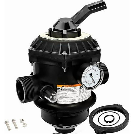 262506 Multiport Valve Compatible with pentair Sand Dollar/Tagelus/Starbright Pool and Spa Sand Filters, 1-1/2-Inch 6-Way Clamp Style Valve Replace 262506 262504