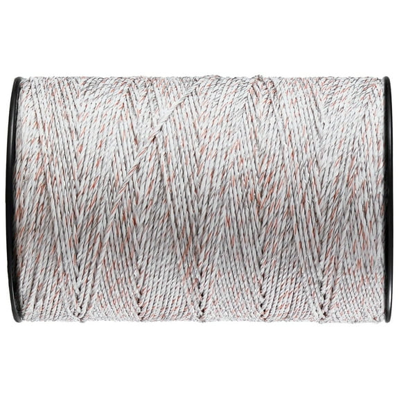 2625ft 800m Electric Fence Polywire - 6-Strand Conductive Horse & Cattle Fencing, Heavy Duty Livestock Wire for Pasture, Farm, Ranch - Weatherproof, Low-Resistance, Portable Electric Fencing Kit