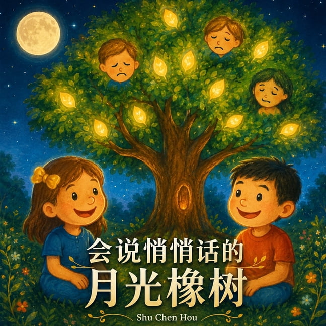 暖心小绘本 会说悄悄话的月光橡树: 一个关于ࡡ, (Paperback)