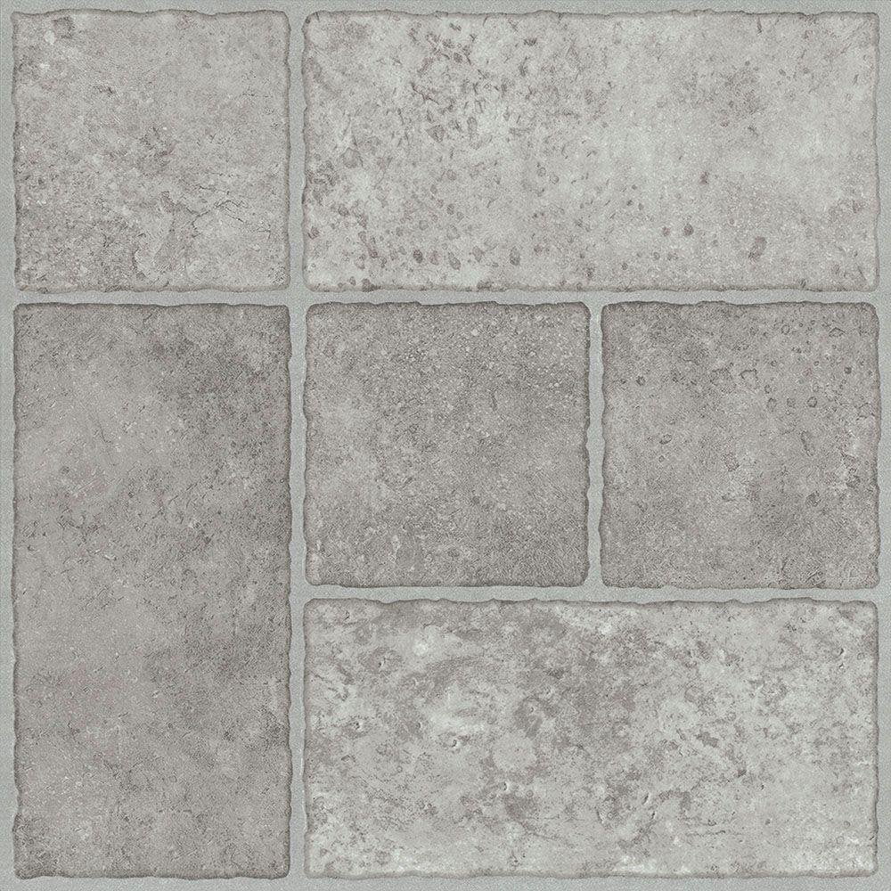 Bodden Bay Grey 12" x 12" Peel and Stick Vinyl Tile