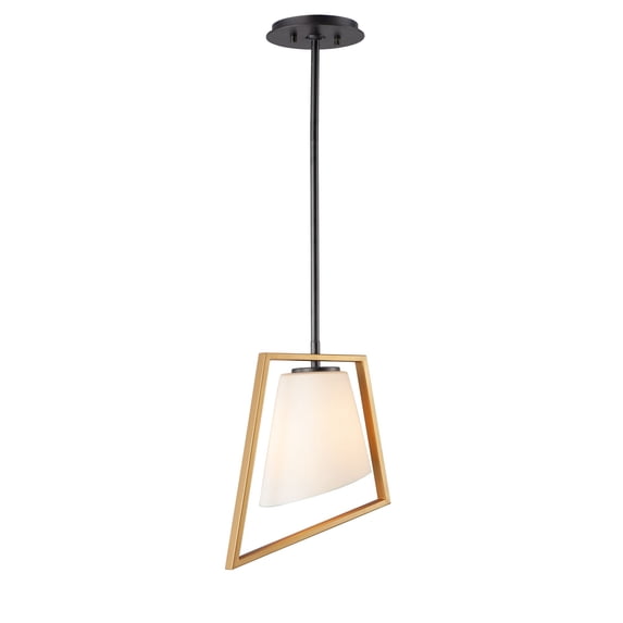 26351SWGLDBK-Maxim Lighting-Oblique-1 Light Pendant-7 Inches wide by 13.25 inches high