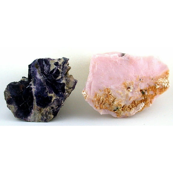 264 GRAMS TOTAL WEIGHT TIFFANY STONE BERTRANDITE AND PINK OPAL ROUGH  OS3