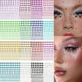 thumbnail image 1 of 2640 Pieces Self Adhesive Rhinestone Stickers Face Gems Stick on for Face Nail Body Makeup, 4 Size 16 Sheets Bling Jewels Stickers for DIY (4 Size 16 Colors), 1 of 4