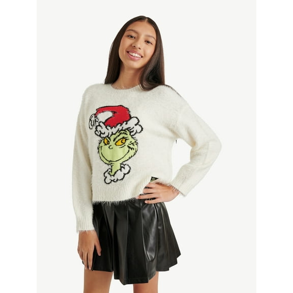 Justice x Grinch Girls Collab Sweater, Sizes XS - XLP