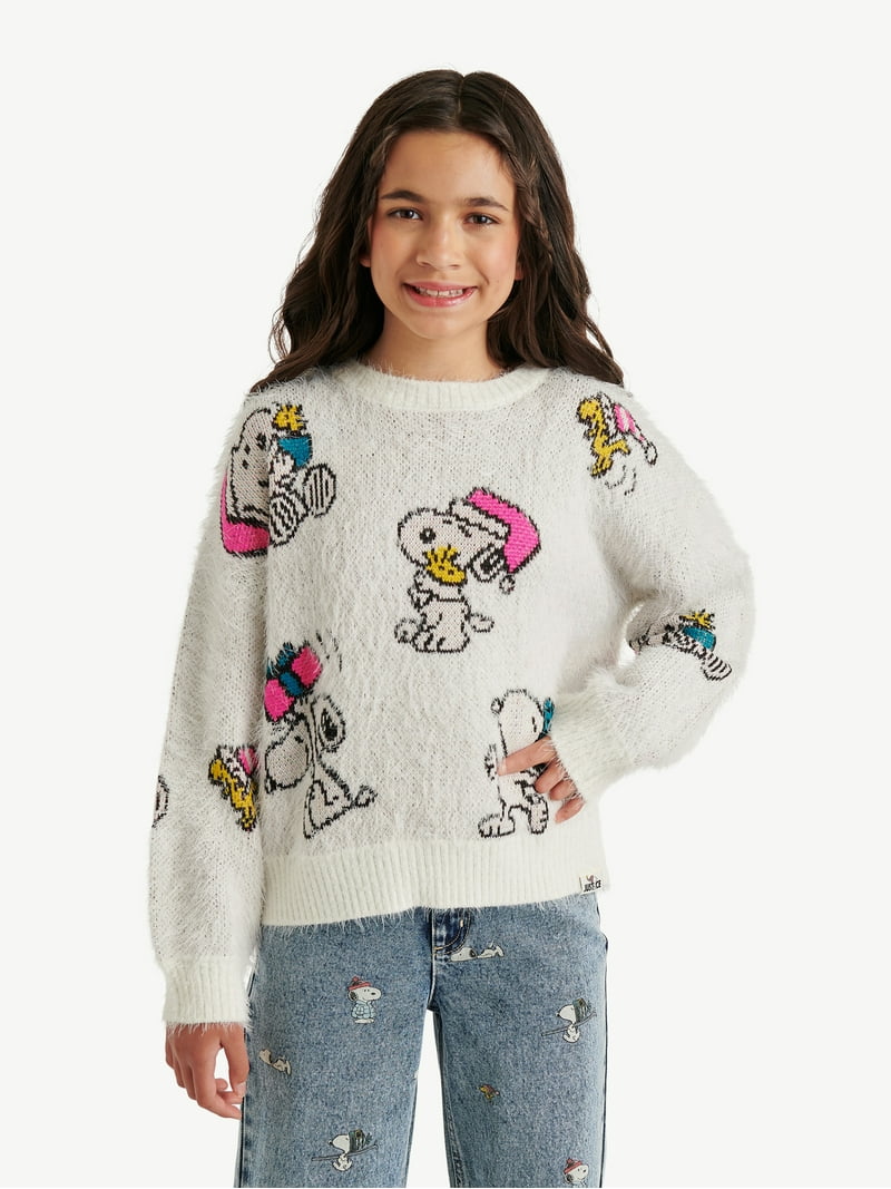 Justice x Snoopy Girls Collab Sweater, Sizes XS - XLP - Walmart.com