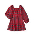 thumbnail image 1 of Wonder Nation Girls Tiered Dress with Long Sleeves, Sizes 4-18 & Plus, 1 of 3