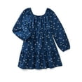 thumbnail image 1 of Wonder Nation Girls Tiered Dress with Long Sleeves, Sizes 4-18 & Plus, 1 of 3