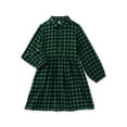 thumbnail image 1 of Wonder Nation Girls Long Sleeve Flannel Dress, Sizes 4-18 & Plus, 1 of 3