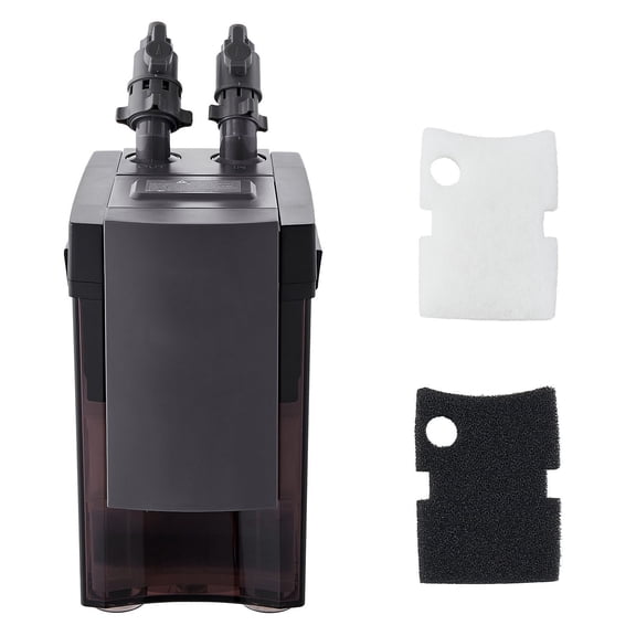 264GPH External Aquarium Filter, 2-Stage Canister Filter with Quiet Pump, Efficient Water Circulation System for Freshwater Tanks Up to 75 Gallons