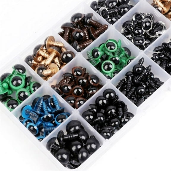 264Pcs Safety Eyes Colorful for Teddy Bear Doll Animal Crafts Toy Making 6-12mm DIY